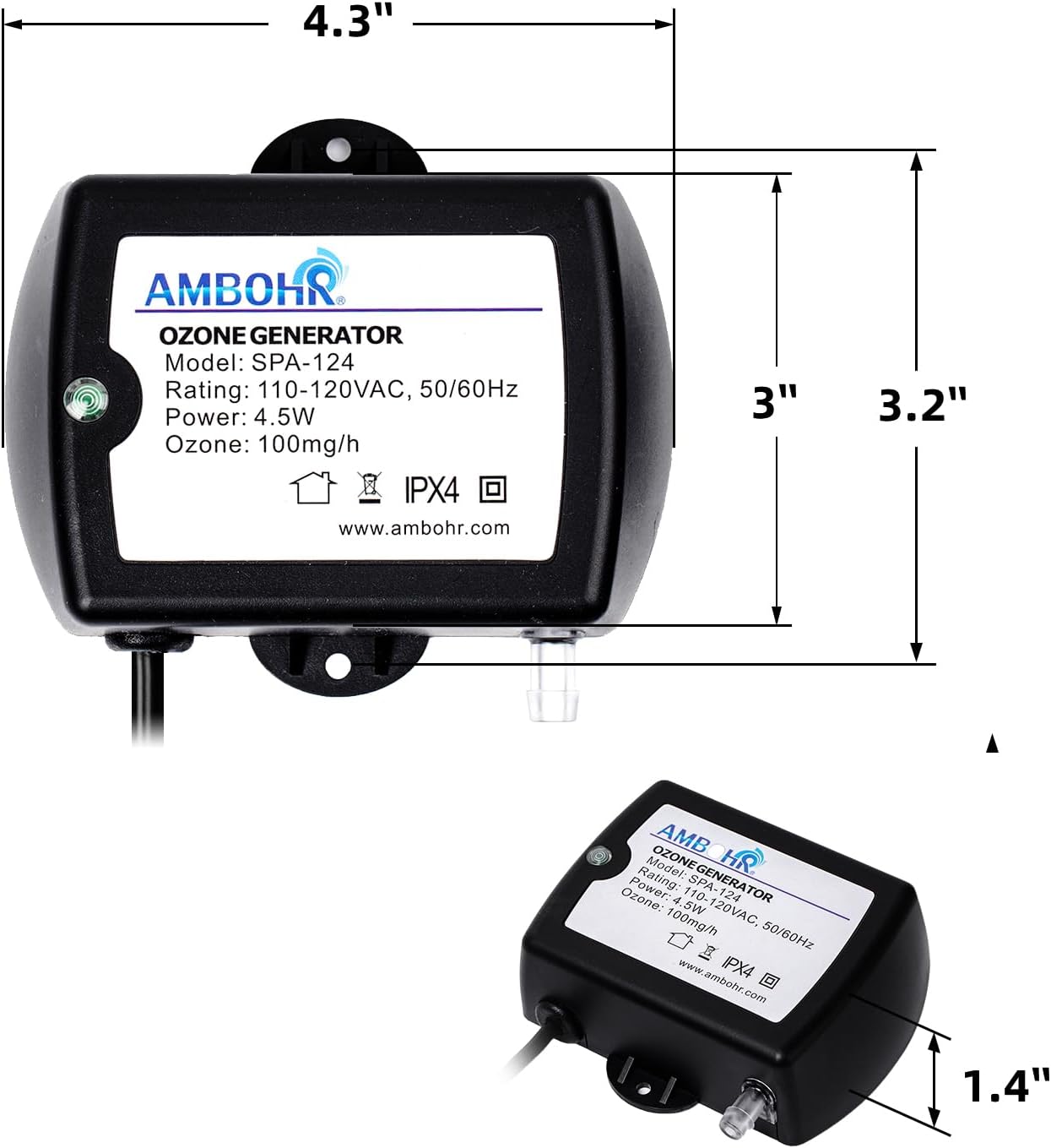 Chest freezer cold plunge ozone generator