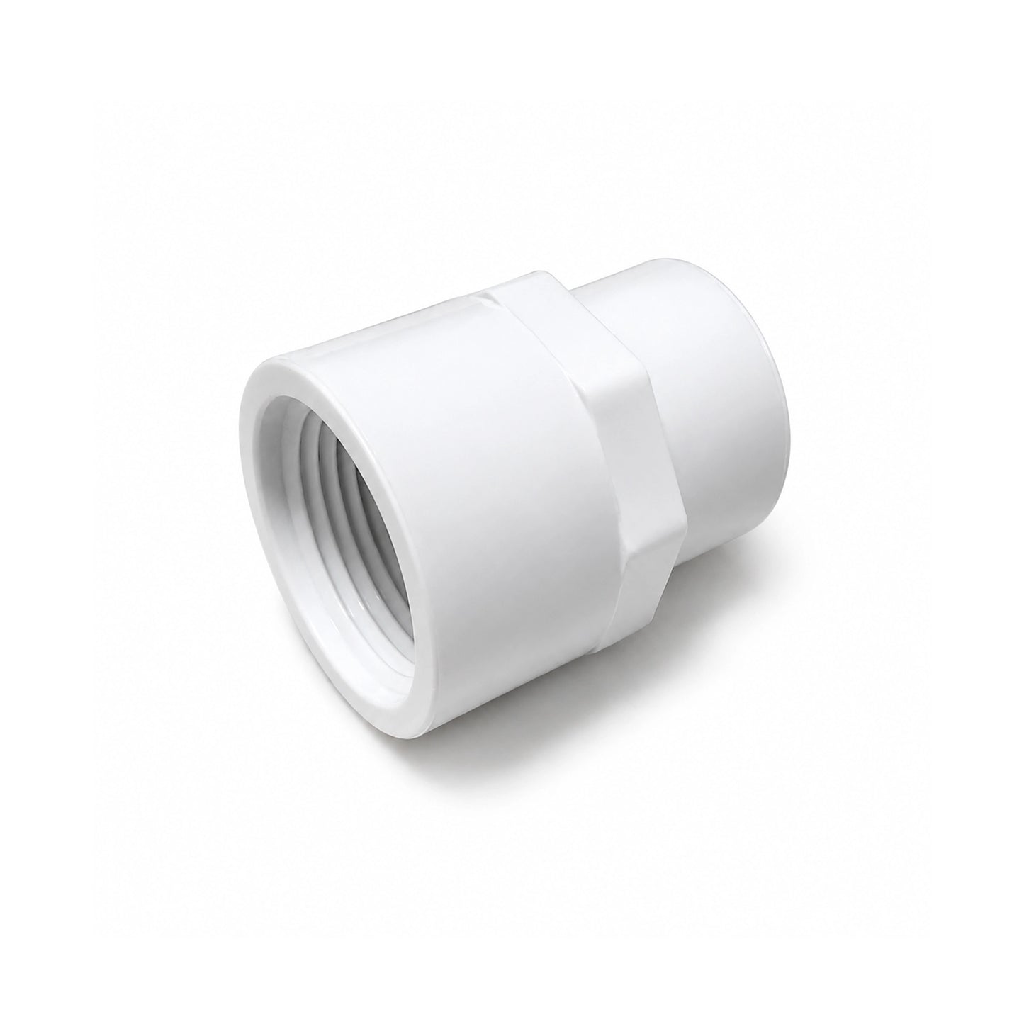 3/4" x 1/2" Schedule 40 PVC Female to Female Threaded Adapter