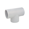 3/4" Schedule 40 White PVC Socket Tee