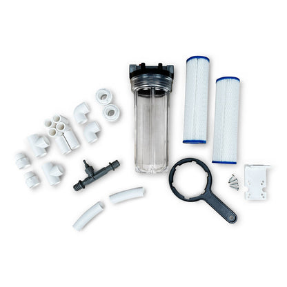 DIY ice bath water filter build kit with ozone