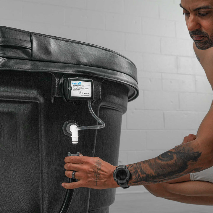 Hooking up ozone generator to a Rubbermaid stock tank cold plunge tub