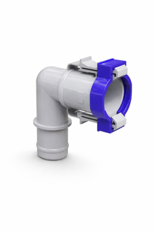3/4" Quick Connect to 3/4" Hose Barb - 90 Degree