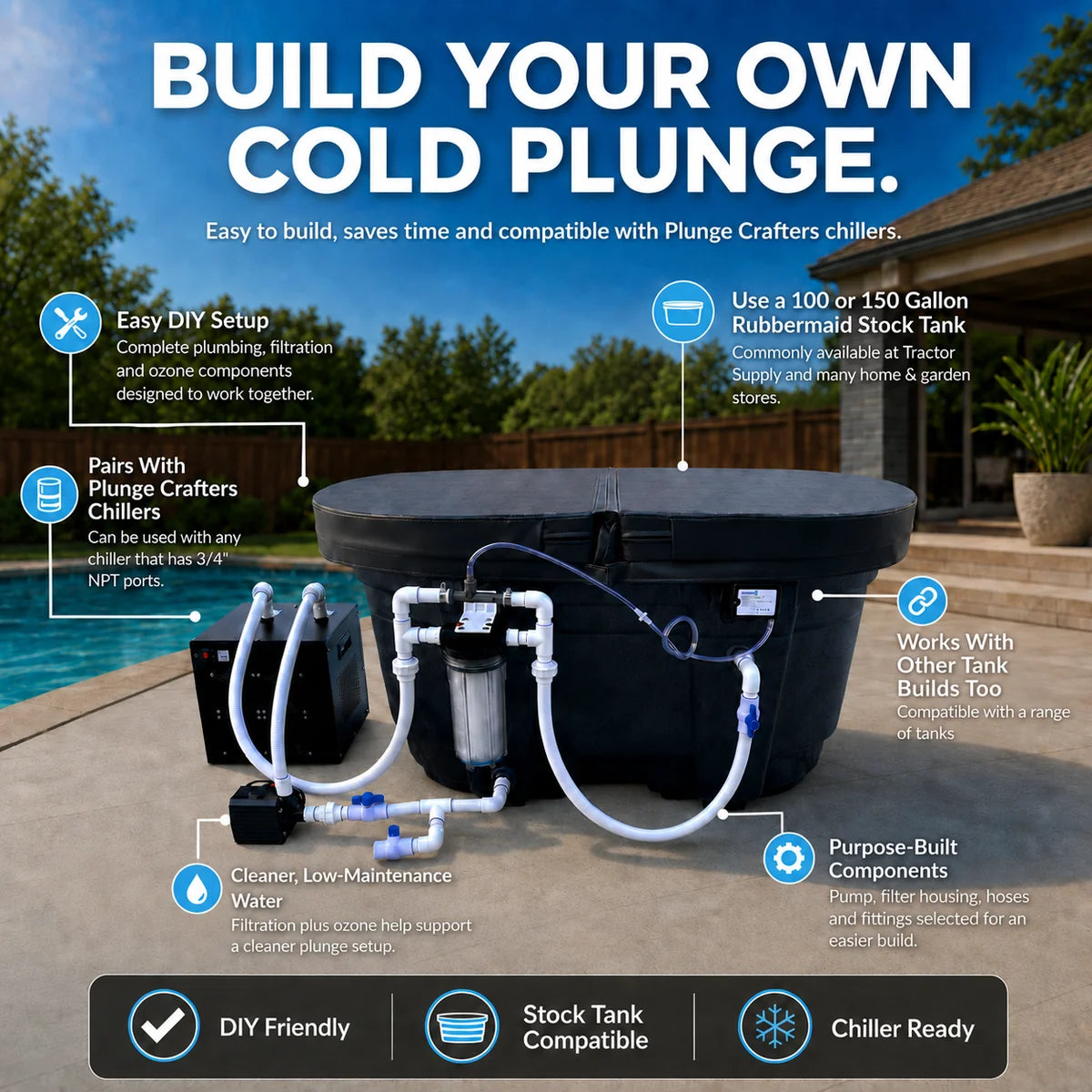 Cold plunge build kit