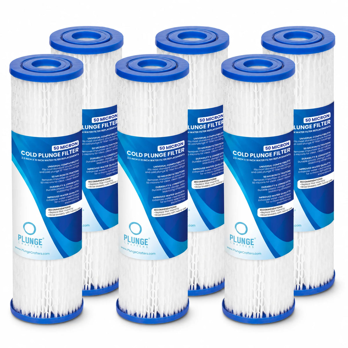 Cold plunge water filters bulk pack