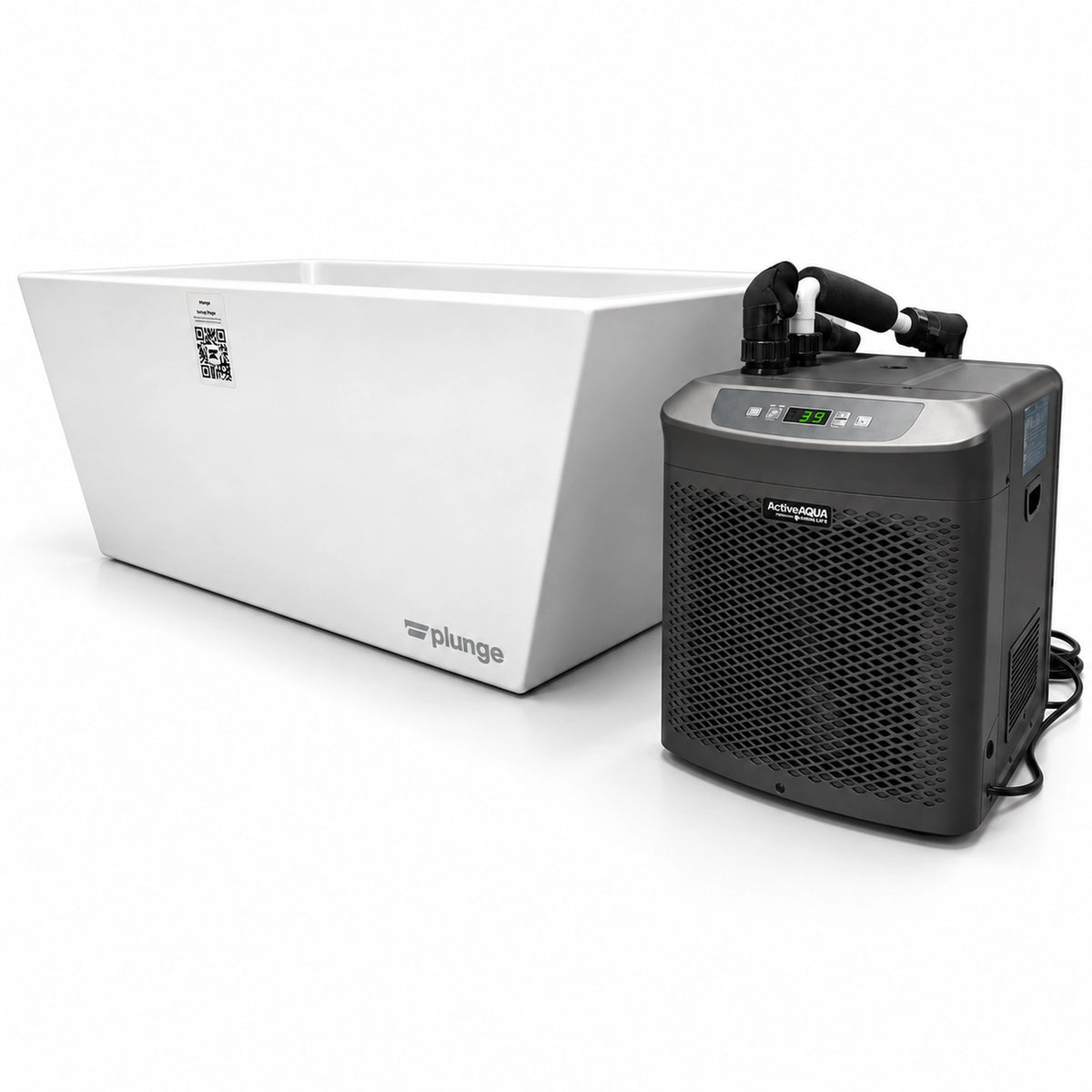 Active Aqua 1 HP chiller installed as a direct replacement for a Plunge Gen 1 chiller